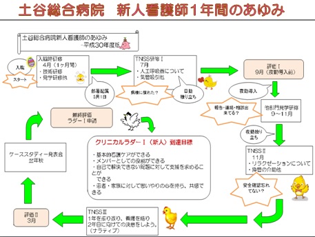 土谷総合病院看護部 新人のサポート体制