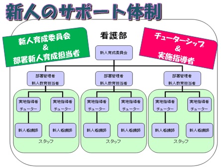土谷総合病院看護部 新人のサポート体制