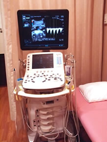大町土谷クリニック産婦人科 4D超音波画像も撮影可能な超音波断層装置(日立アロカ ARIETTA S70)